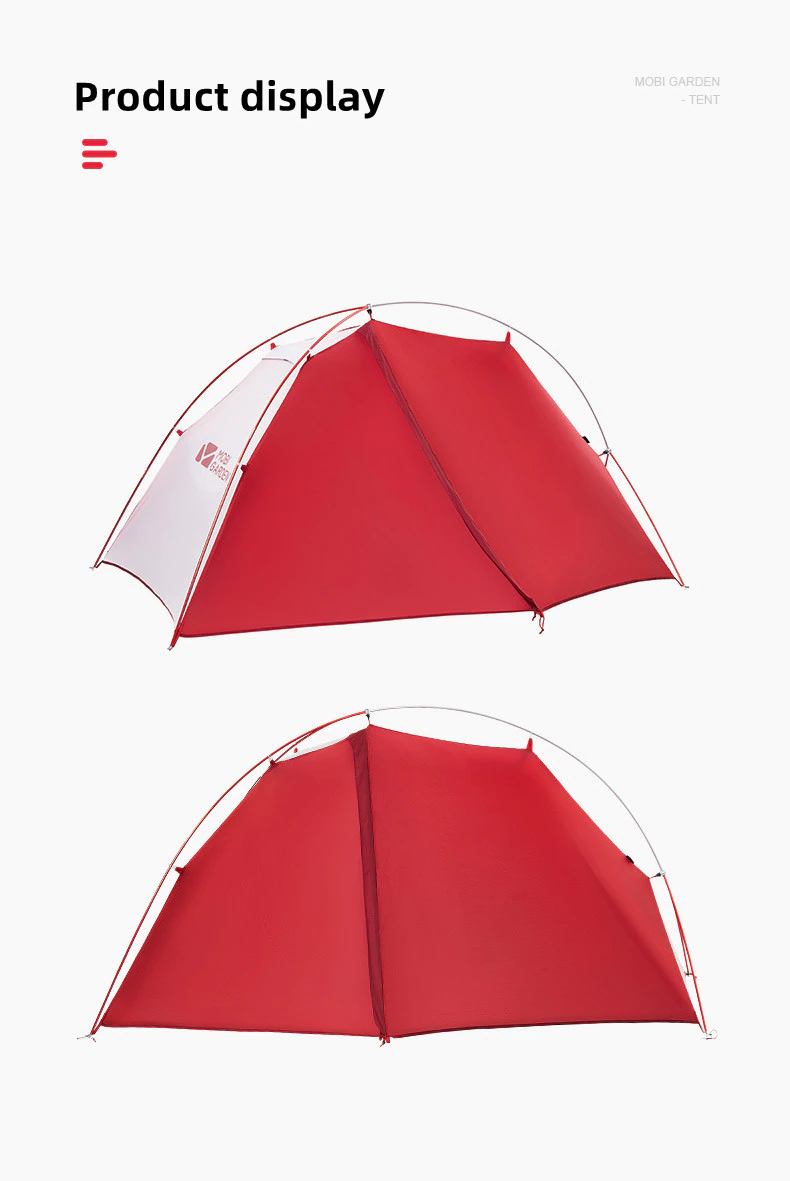 Cheap Goat Tents Mobi Garden campeggio esterno campeggio antivento resistente alla pioggia traspirante tripla stagione DAC palo in alluminio tenda a doppio strato QY   